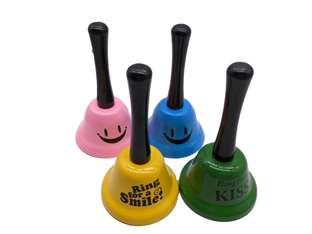 Antioxidant Coated Metal Handle Calling Bell for School in Multiple Color Options